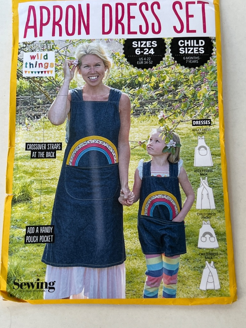 Wild Things Apron Dress Sewing Pattern Sizes 6 - 24 Crafting Sewing Baking Uncut